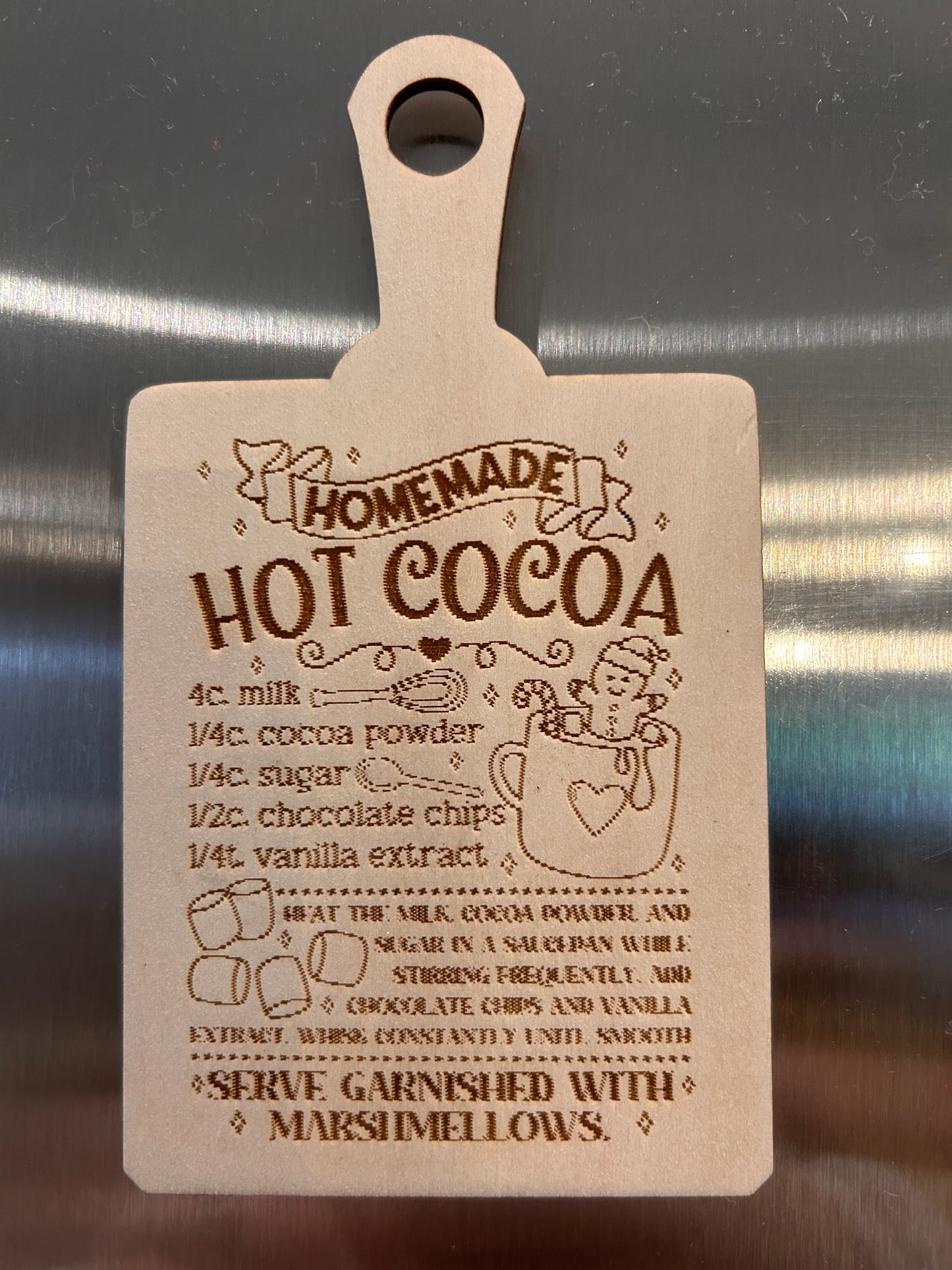 Cutting Board Recipe Magnet