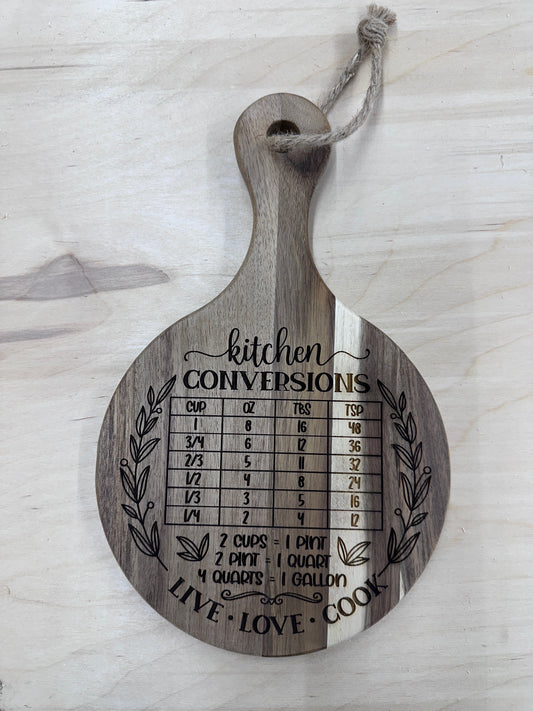 Kitchen Conversions Decorative Cutting Board