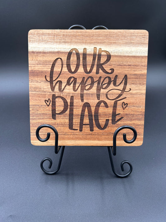 Our Happy Place Trivet