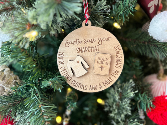 Funny Laser Cut Ornament